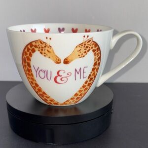 Portobello By Inspire Giraffe “You & Me” Mug “I love you” Hearts Design